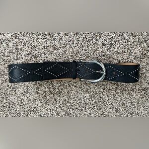 Michael Kors Distressed Leather Studded Western Belt Size Small